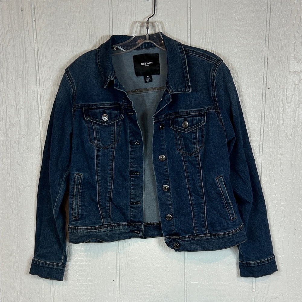 Nine West Dark Blue Jean Jacket